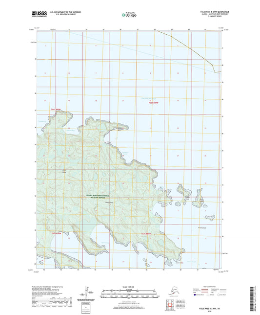 False Pass B-2 NW Alaska US Topo Map Image