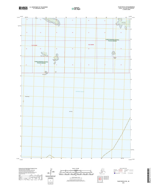 False Pass B-2 SW Alaska US Topo Map Image