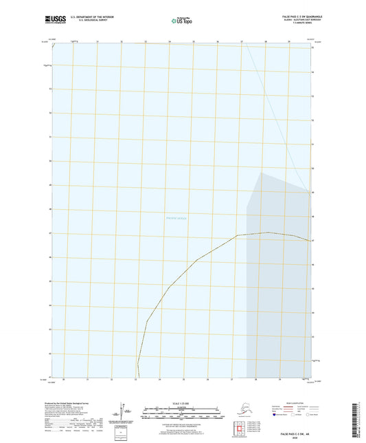False Pass C-3 SW Alaska US Topo Map Image