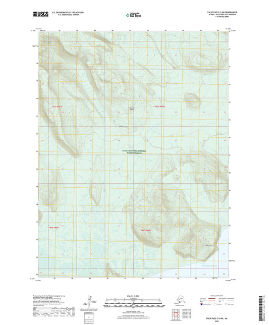 False Pass C-5 NW Alaska US Topo Map Image