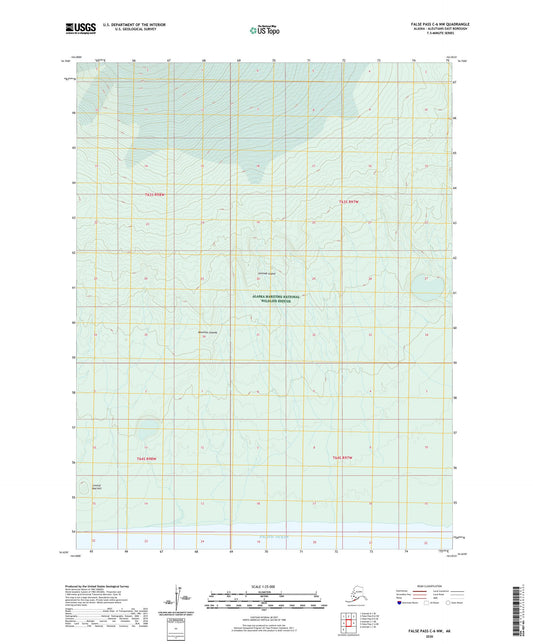 False Pass C-6 NW Alaska US Topo Map Image