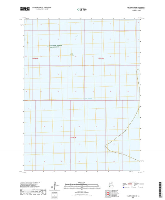 False Pass D-0 NE Alaska US Topo Map Image