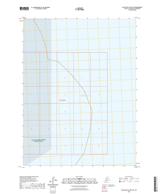 False Pass D-0 OE E SW Alaska US Topo Map Image