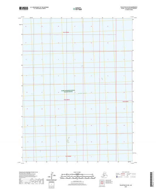 False Pass D-0 SE Alaska US Topo Map Image