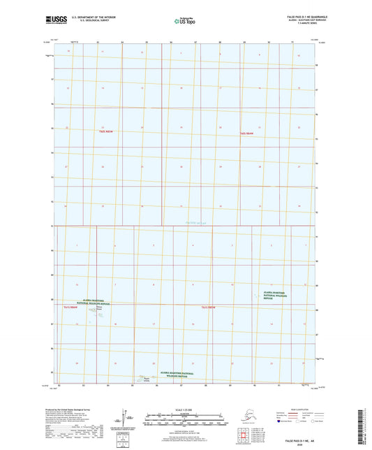 False Pass D-1 NE Alaska US Topo Map Image