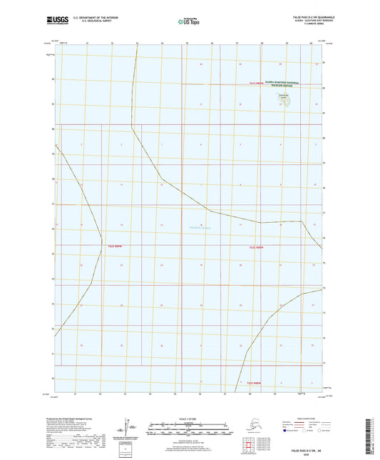 False Pass D-2 SW Alaska US Topo Map Image