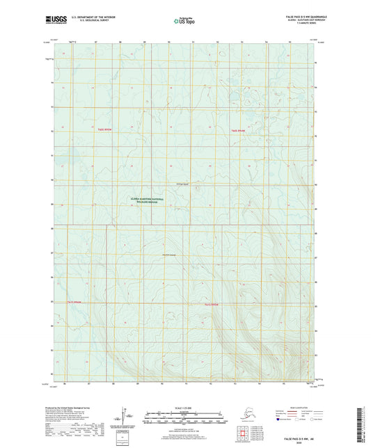 False Pass D-5 NW Alaska US Topo Map Image
