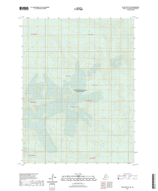 False Pass D-5 SW Alaska US Topo Map Image