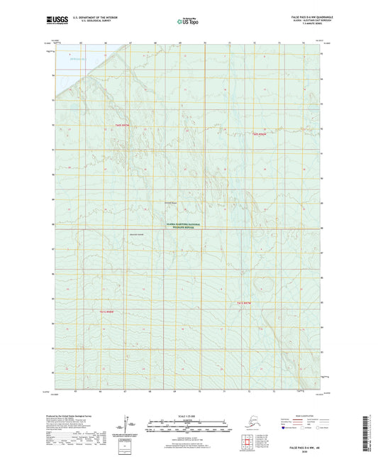False Pass D-6 NW Alaska US Topo Map Image