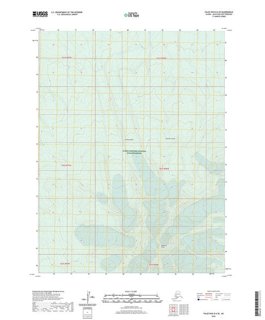 False Pass D-6 SE Alaska US Topo Map Image