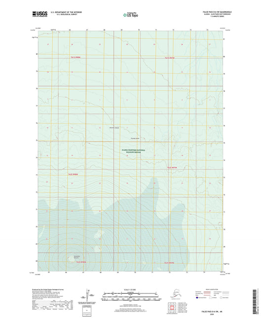 False Pass D-6 SW Alaska US Topo Map Image
