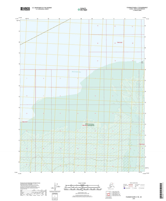 Flaxman Island A-1 SE Alaska US Topo Map Image