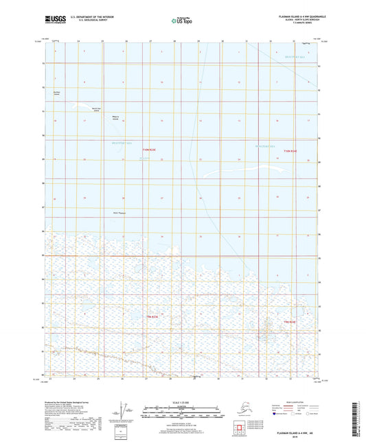 Flaxman Island A-4 NW Alaska US Topo Map Image