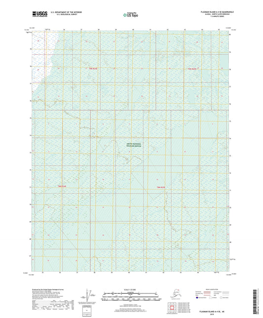 Flaxman Island A-4 SE Alaska US Topo Map Image