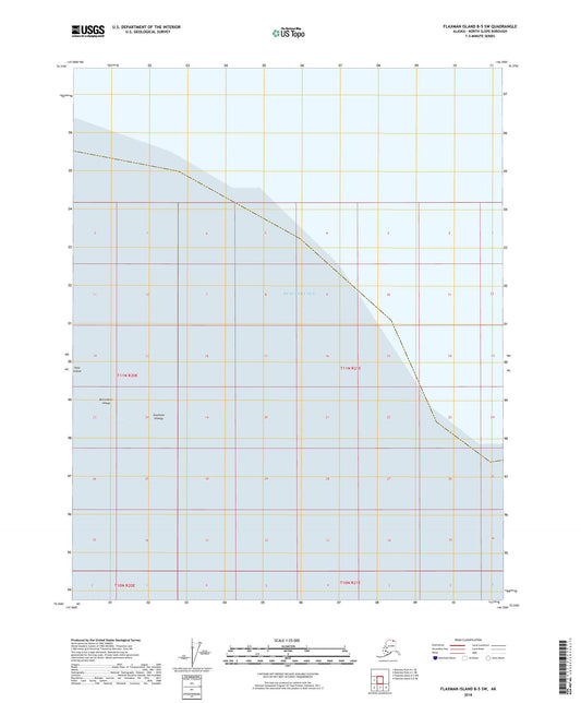 Flaxman Island B-5 SW Alaska US Topo Map Image