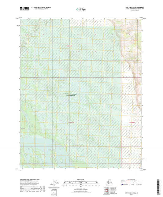 Fort Yukon A-1 SE Alaska US Topo Map Image