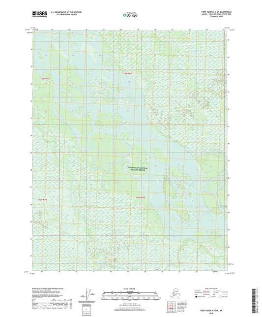 Fort Yukon A-1 SW Alaska US Topo Map Image