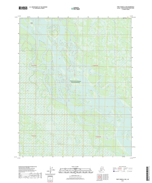 Fort Yukon A-2 NE Alaska US Topo Map Image
