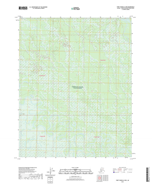 Fort Yukon A-2 NW Alaska US Topo Map Image