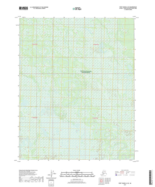 Fort Yukon A-2 SE Alaska US Topo Map Image