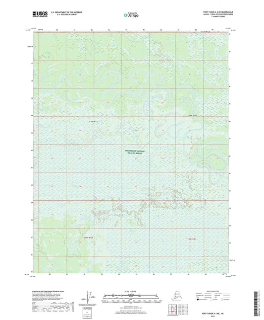 Fort Yukon A-3 NE Alaska US Topo Map Image