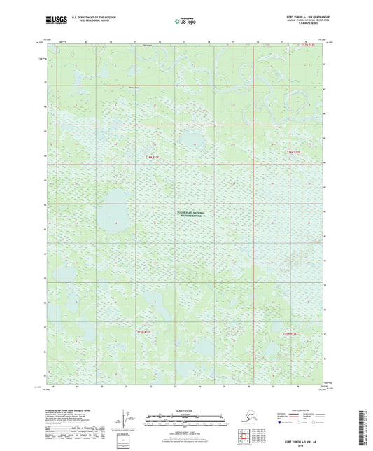 Fort Yukon A-3 NW Alaska US Topo Map Image