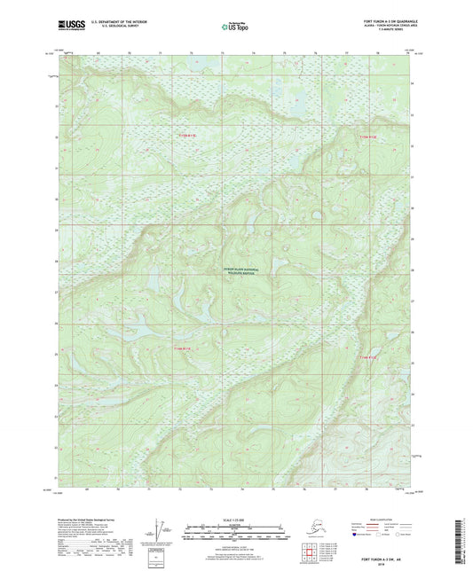 Fort Yukon A-3 SW Alaska US Topo Map Image