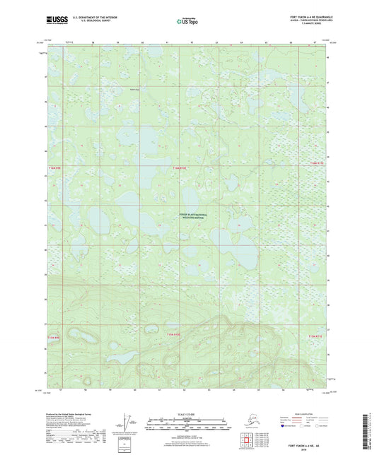Fort Yukon A-4 NE Alaska US Topo Map Image