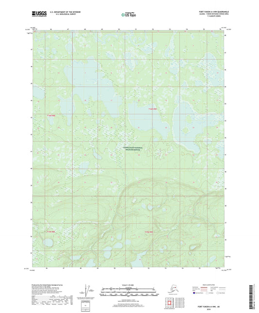 Fort Yukon A-4 NW Alaska US Topo Map Image
