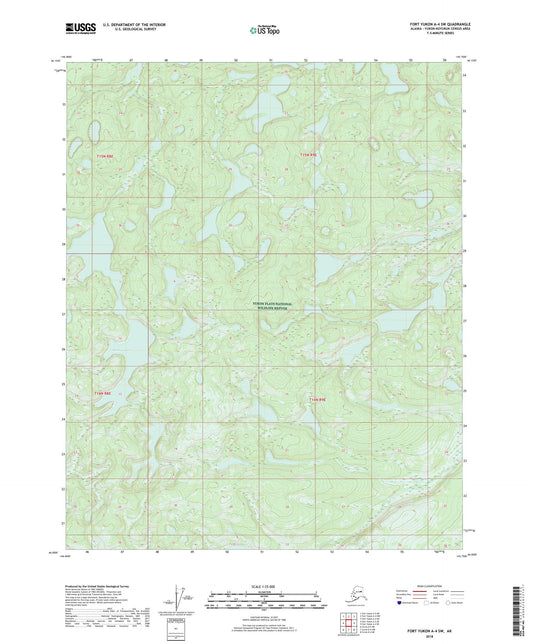 Fort Yukon A-4 SW Alaska US Topo Map Image