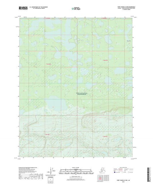 Fort Yukon A-5 NW Alaska US Topo Map Image