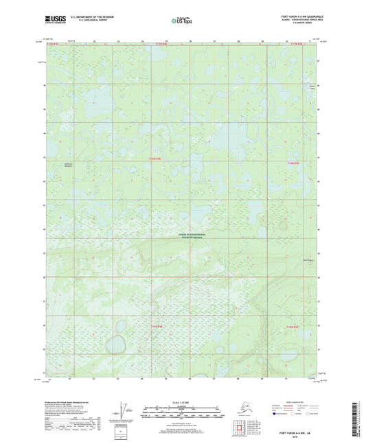 Fort Yukon A-6 NW Alaska US Topo Map Image