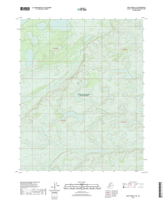Fort Yukon A-6 SE Alaska US Topo Map Image