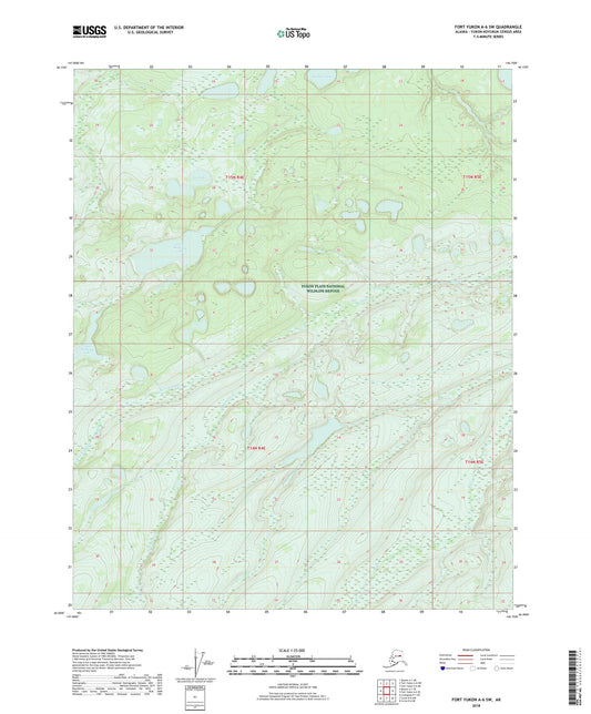 Fort Yukon A-6 SW Alaska US Topo Map Image