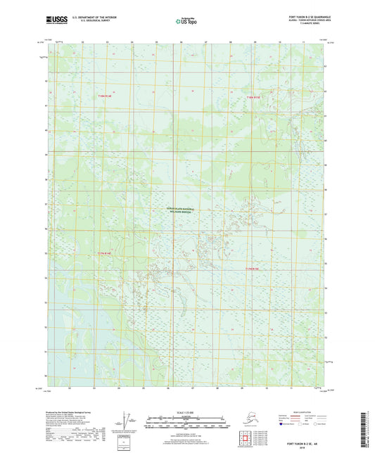 Fort Yukon B-2 SE Alaska US Topo Map Image
