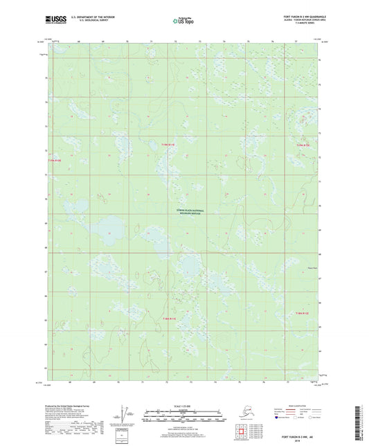 Fort Yukon B-3 NW Alaska US Topo Map Image