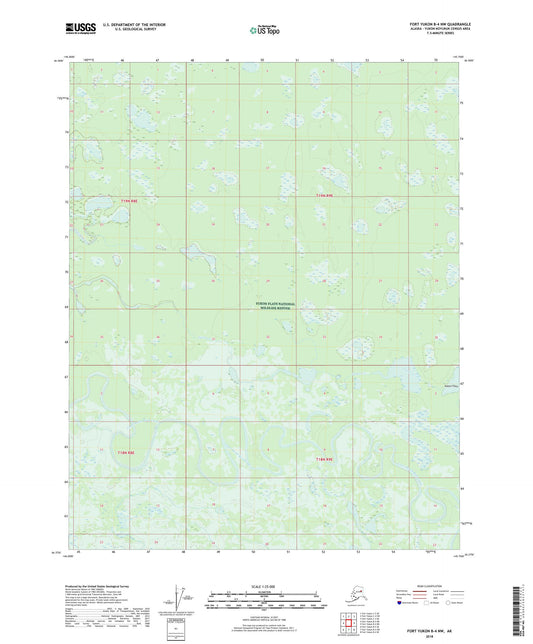 Fort Yukon B-4 NW Alaska US Topo Map Image
