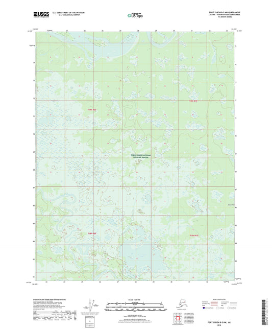 Fort Yukon B-5 NW Alaska US Topo Map Image