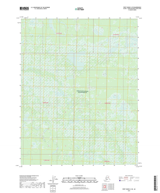 Fort Yukon C-2 SE Alaska US Topo Map Image