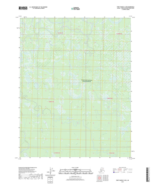 Fort Yukon C-2 SW Alaska US Topo Map Image