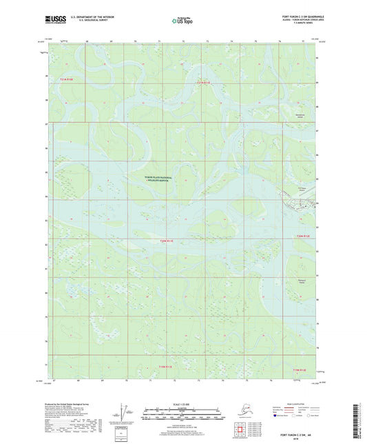 Fort Yukon C-3 SW Alaska US Topo Map Image