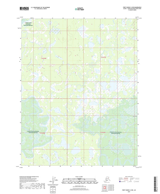 Fort Yukon C-4 NW Alaska US Topo Map Image