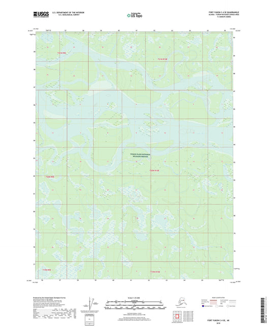 Fort Yukon C-4 SE Alaska US Topo Map Image