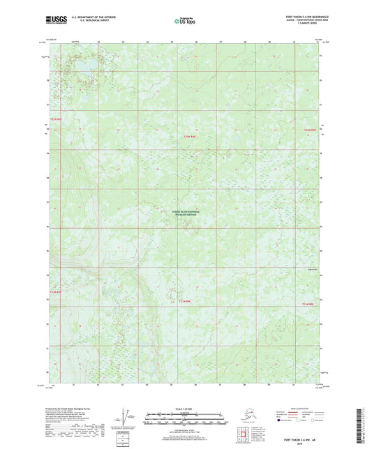 Fort Yukon C-6 NW Alaska US Topo Map Image