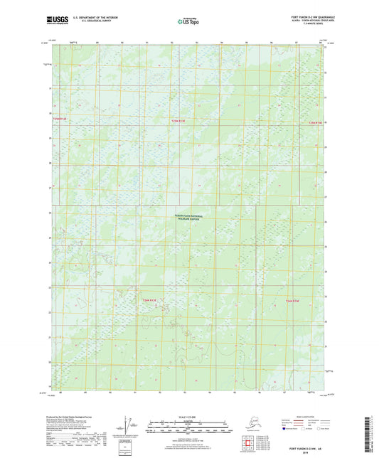 Fort Yukon D-2 NW Alaska US Topo Map Image