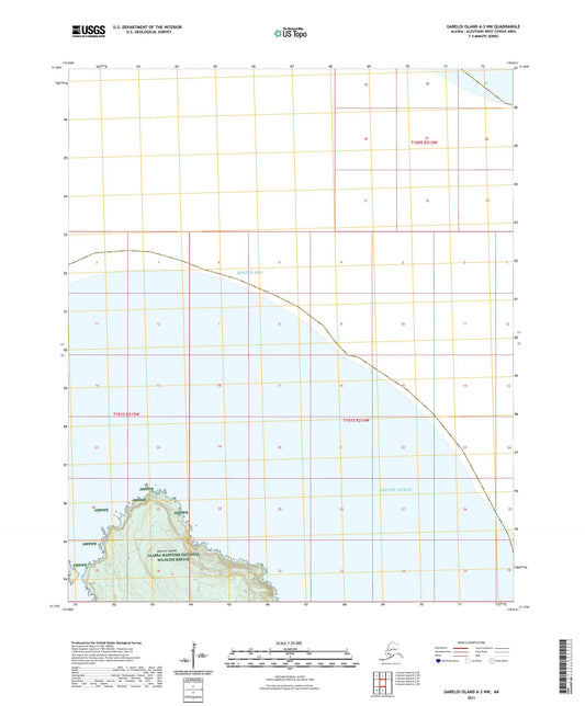 Gareloi Island A-3 NW Alaska US Topo Map Image