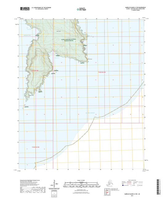 Gareloi Island A-3 SW Alaska US Topo Map Image