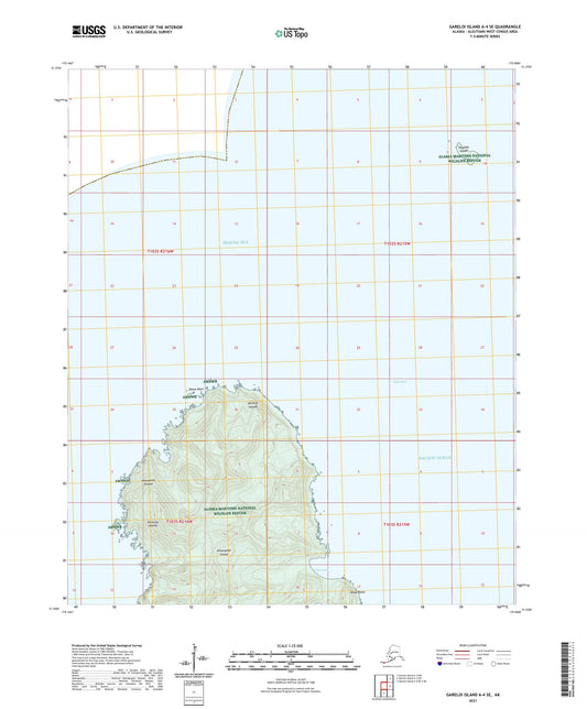 Gareloi Island A-4 SE Alaska US Topo Map Image