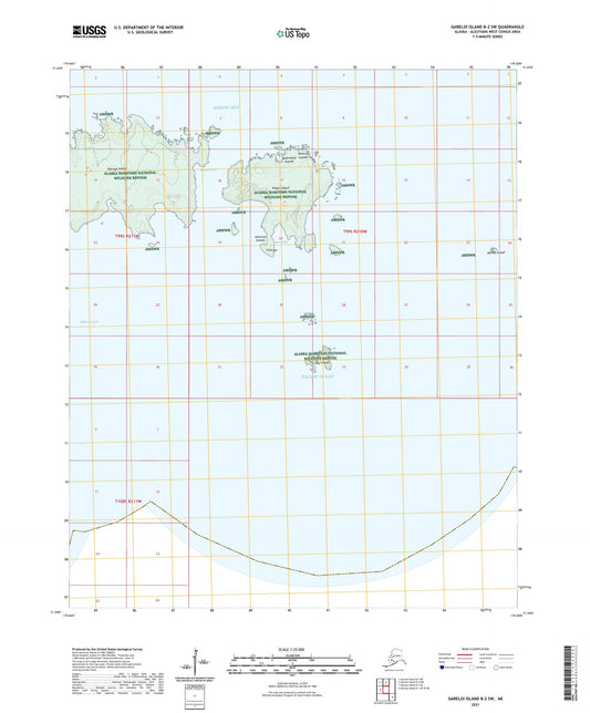 Gareloi Island B-2 SW Alaska US Topo Map Image