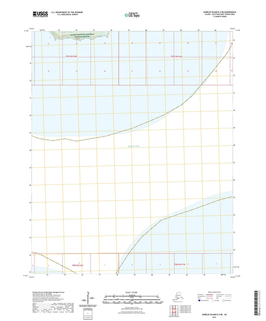 Gareloi Island B-3 NE Alaska US Topo Map Image